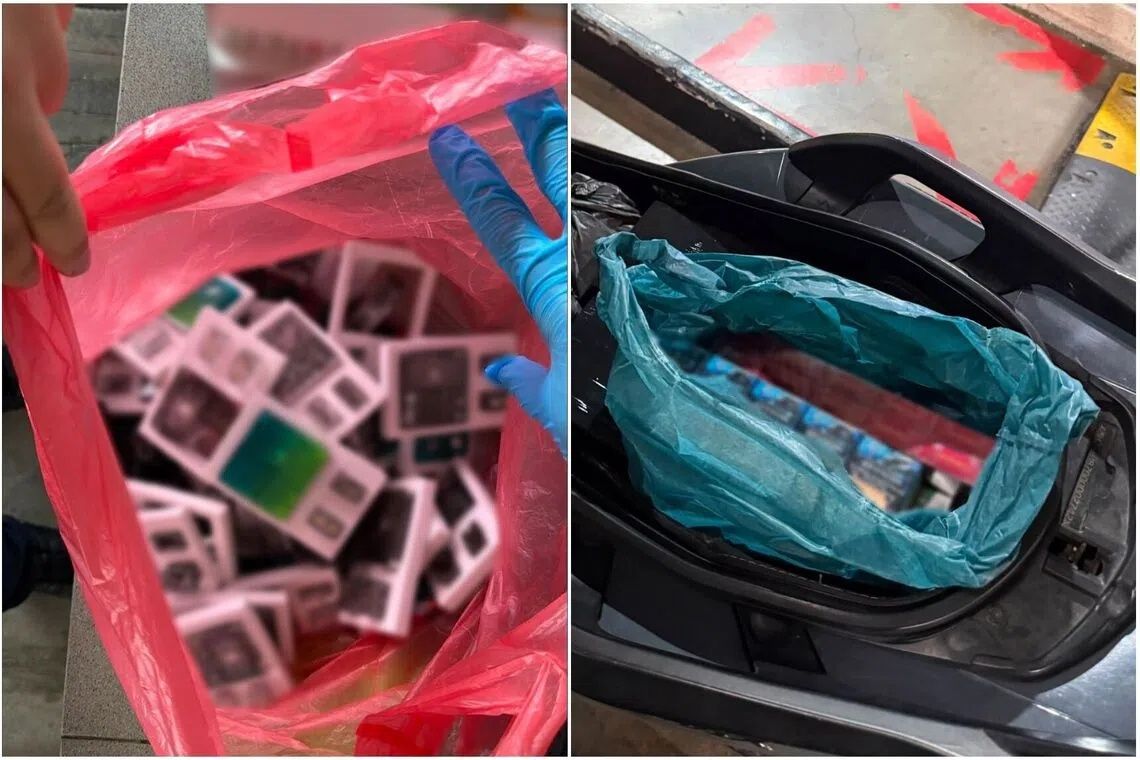 Two motorcyclists detained at Singapore border over cigarette and vape smuggling attempt