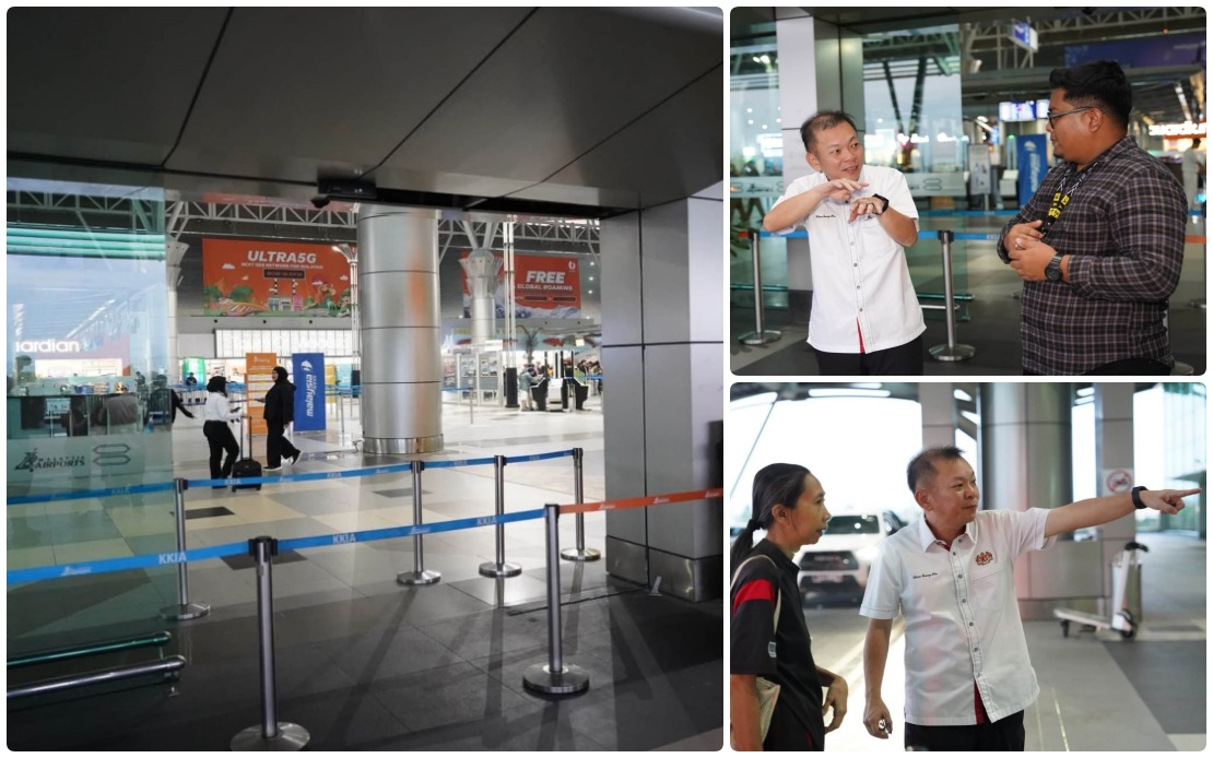 SUV Crashes Into KKIA Departure Hall, Driver Injured