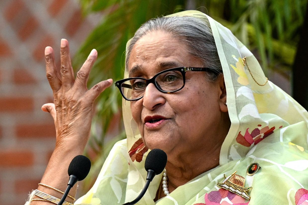 India denies role in Hasina's virtual address as Bangladesh moves to silence ex-PM's voice