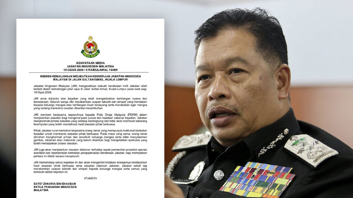 Immigration Department to launch internal investigation after fatal Jalan Sultan Ismail crash