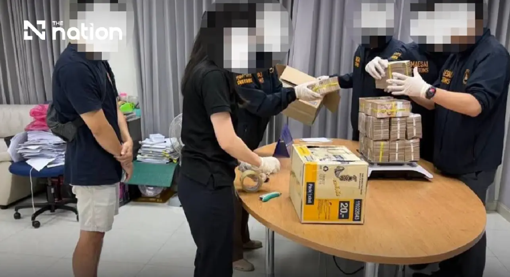Thai Customs Intercepts 23 Million Baht Hidden in Food Boxes at Myanmar Border