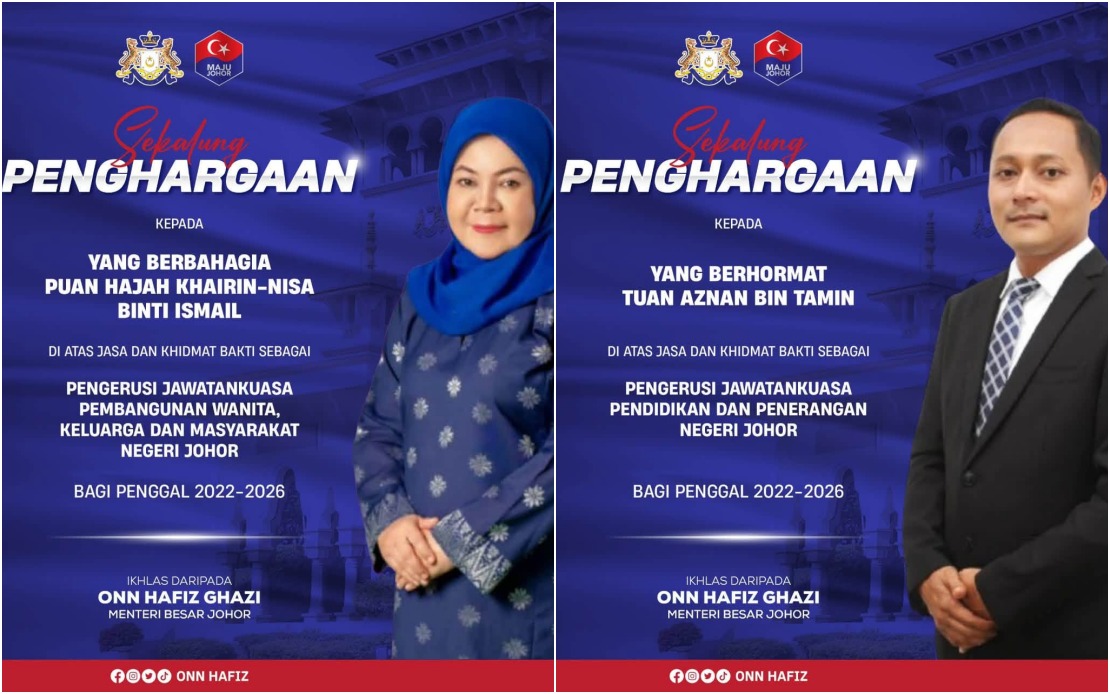 Onn Hafiz Honors Outgoing Exco Members as Johor Reshuffles State Cabinet