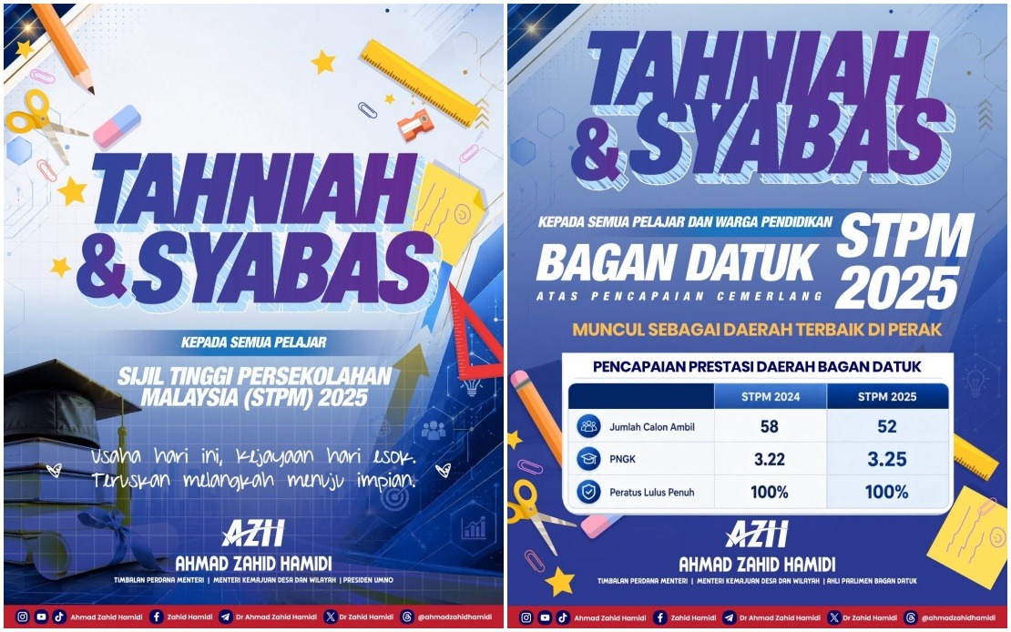 Bagan Datuk Achieves Top STPM Results in Perak as Deputy PM Praises Student Excellence