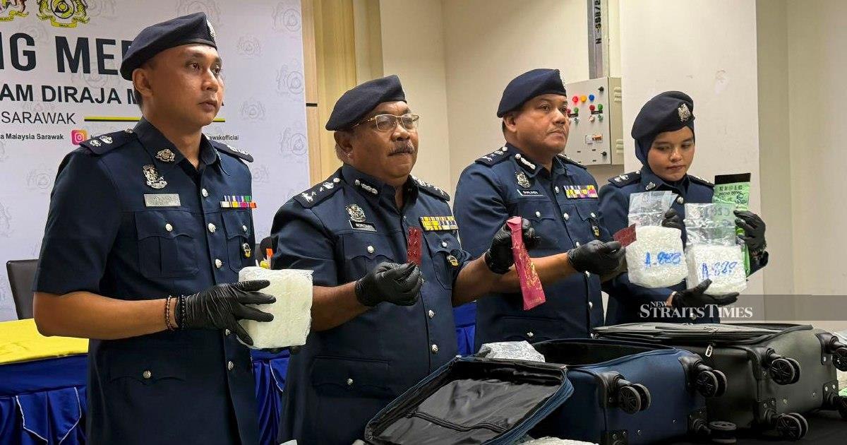 Customs Intercepts RM1.32 Million Drug Haul at Kuching Airport, Arrests Two Men